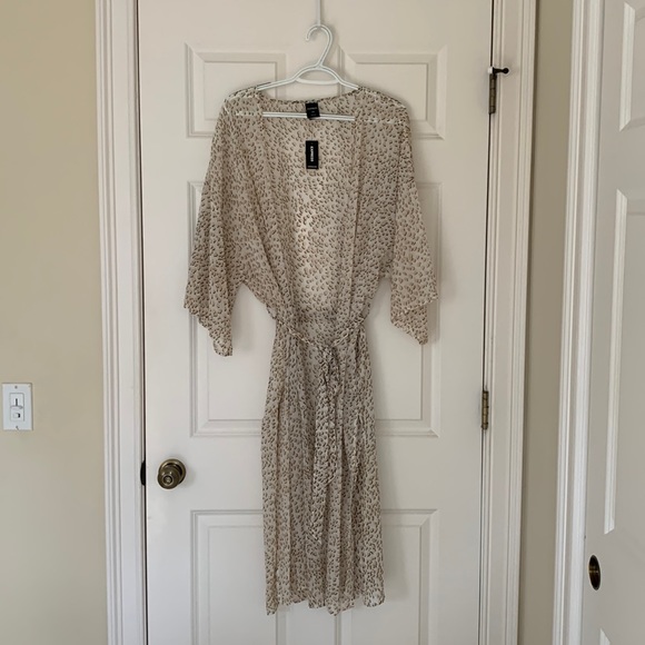 Express Cheetah print kimono S/M - Picture 1 of 2